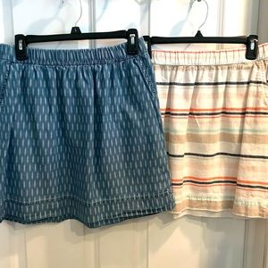 Women’s Lot of 2 Sonoma Skirts with Pockets Size 8